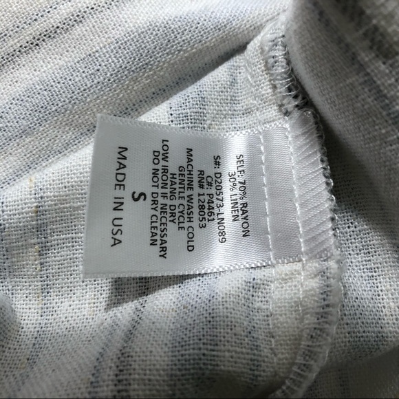 NWOT Potter’s Pot Stripped Linen Skirt - Picture 7 of 8